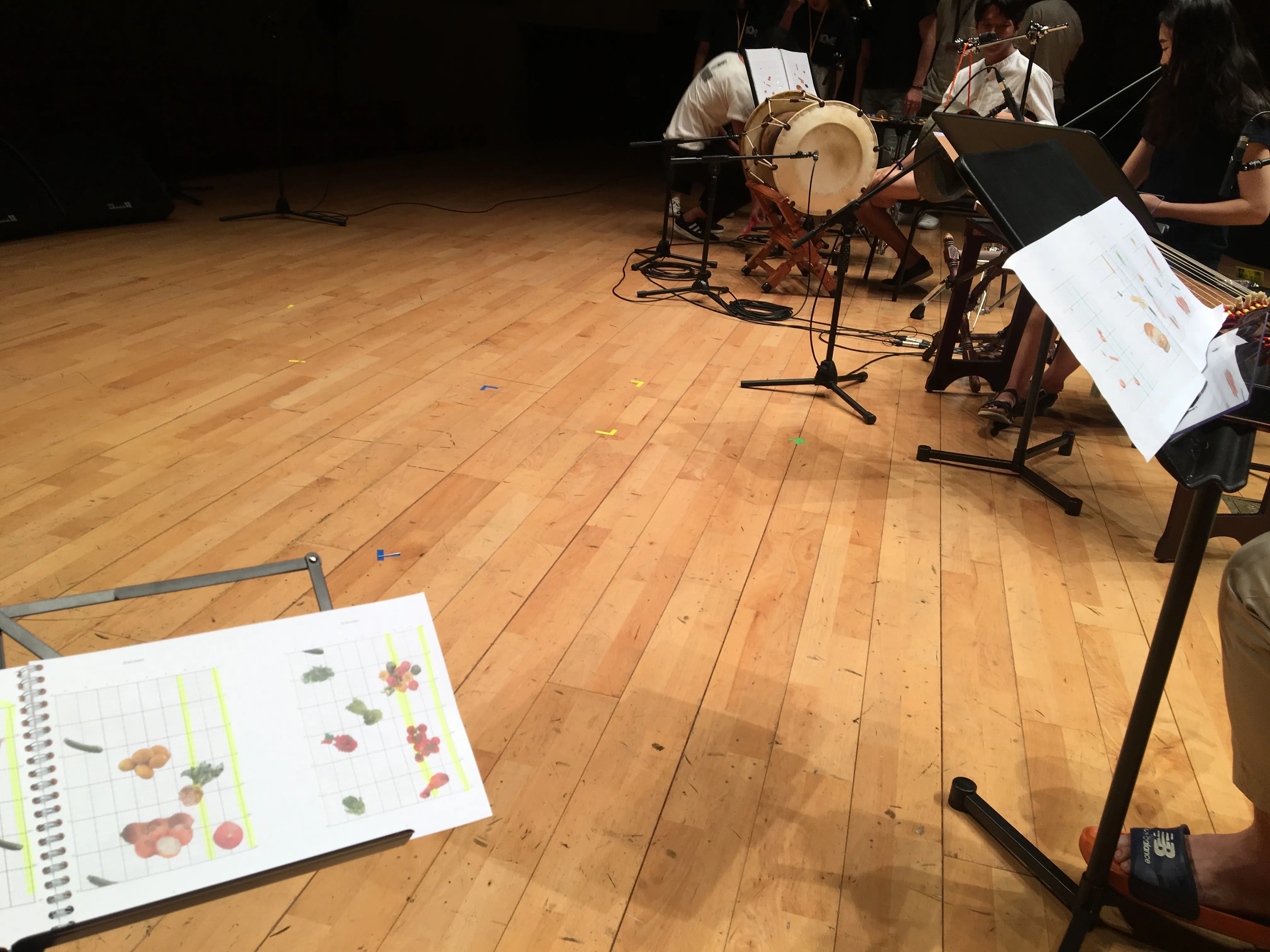 Ensemble Phase rehearsing DISCOUNT at ICMC 2018 in Daegu, Korea.